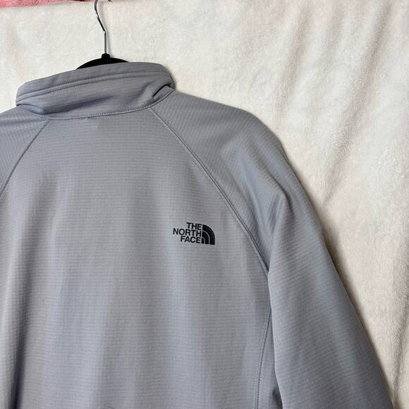 The North Face Men's Mountain Peaks Quarter Zip Fleece Gray Size Large - Picture 14 of 16